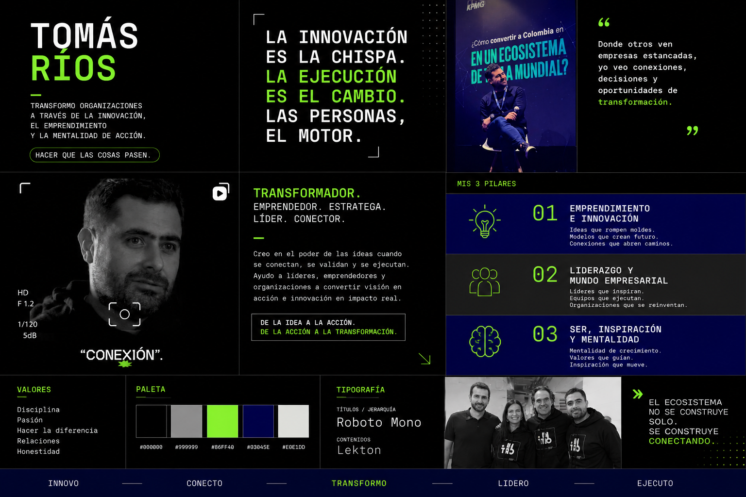 Portada Tomás Ríos — Transformador de organizaciones a través de la innovación.